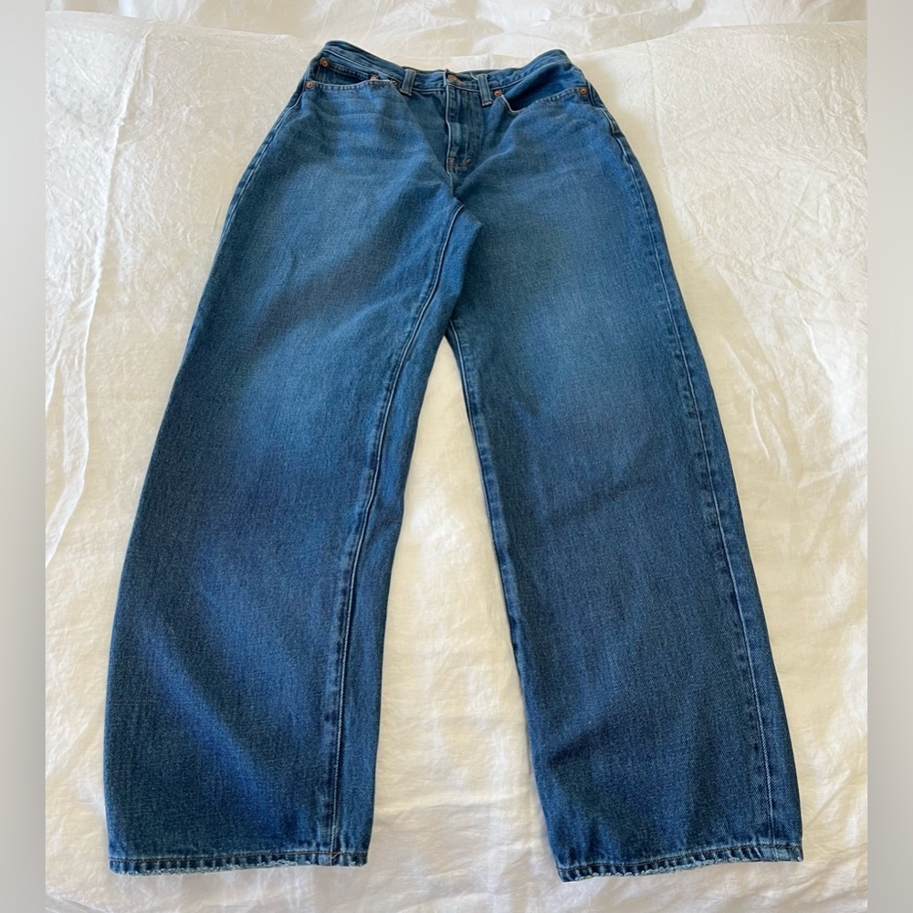 Madewell | Women’s 28 | Blue Indigo Baggy Straight Hemp | High Rise